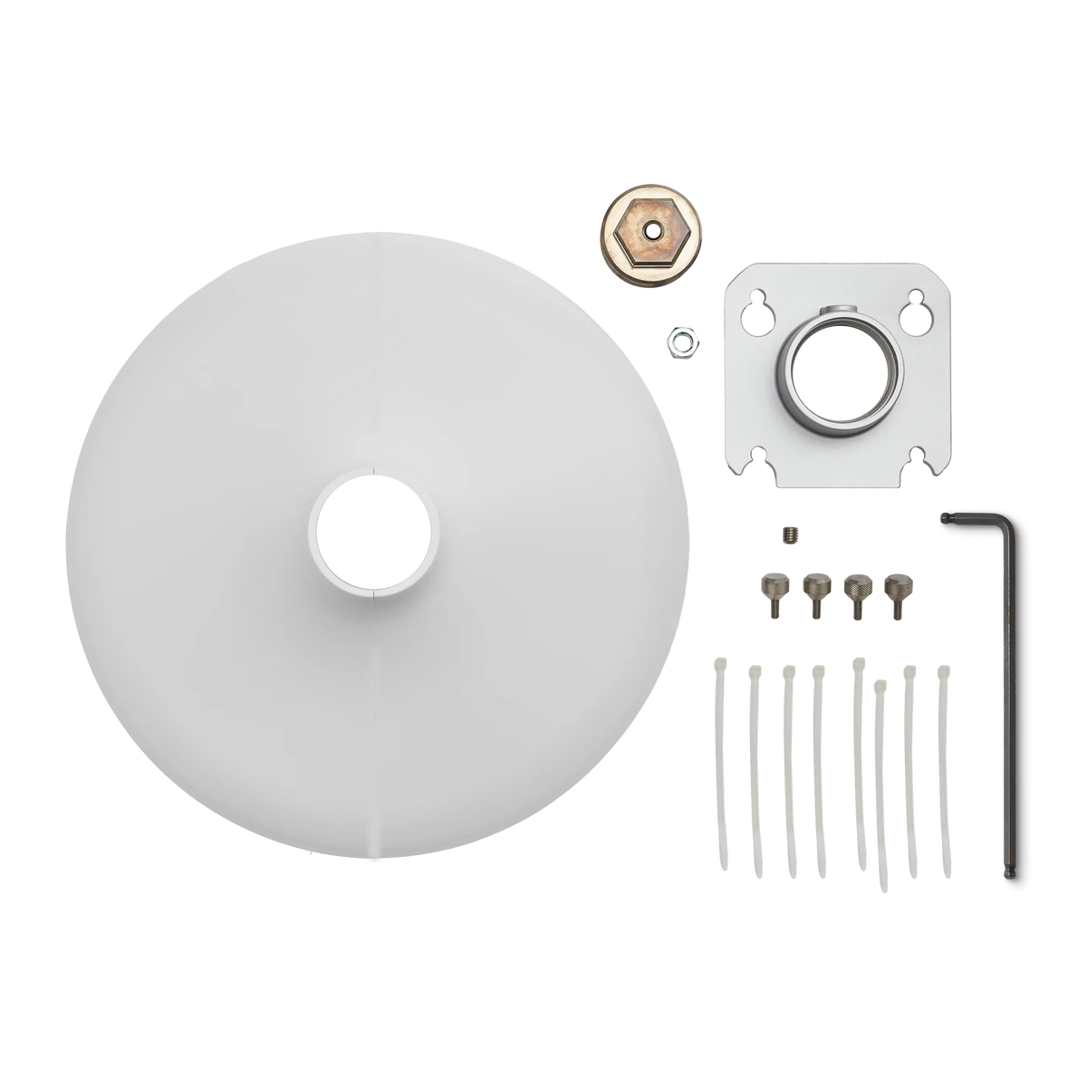 Shure 3/8" Pole mounting accessory kit for MXA901-R microphones, white -
A901W-R-PM-3/8IN
