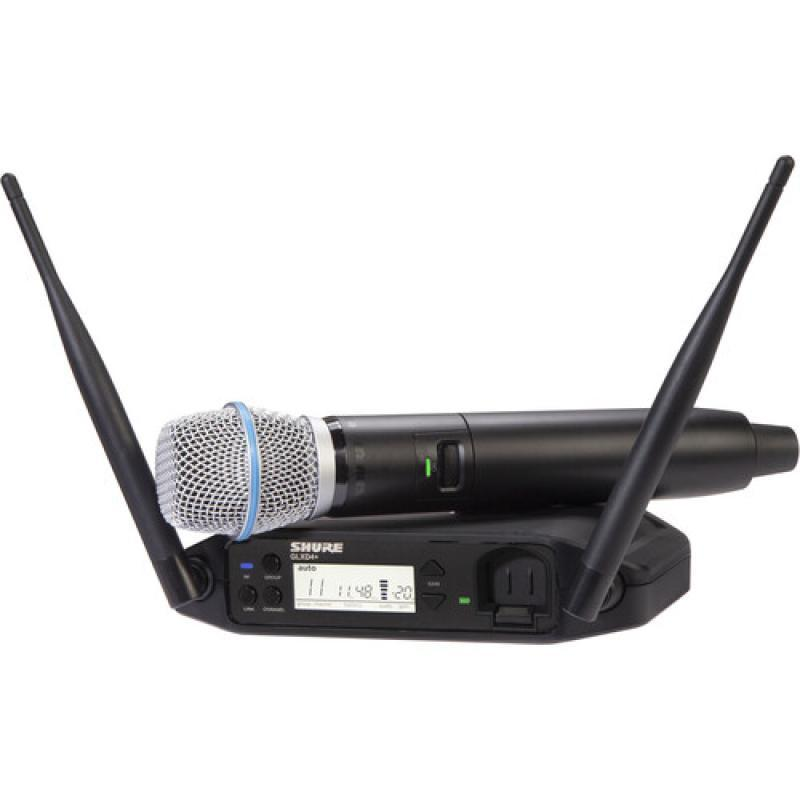 Digital Wireless Handheld System with BETA®87A Vocal Microphone - Frequency
Band: Z3 (2.4, 5.8 GHz) - GLXD24+/B87A-Z3