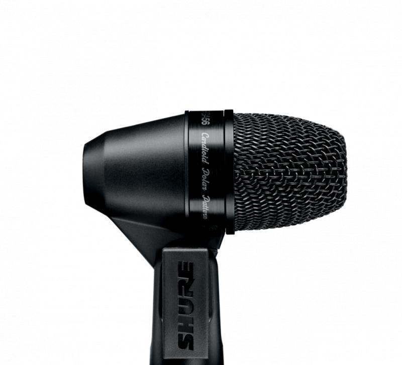 Shure Dynamic Microphone, Cardioid, Black, 3-pin XLR Connector, No Cable
included - PGA56-LC