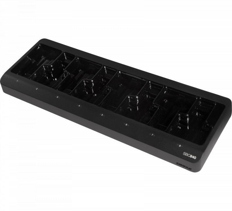Shure 8-bay, networked, battery-only tray charger (SB910 and SB920) -
SBC840-US