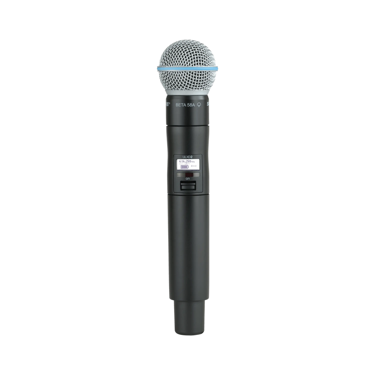 Shure Handheld Transmitter, Frequency Band Version: G57 (470-608 MHz), TAA
Compliant - ULXD2TA/B58=-G57