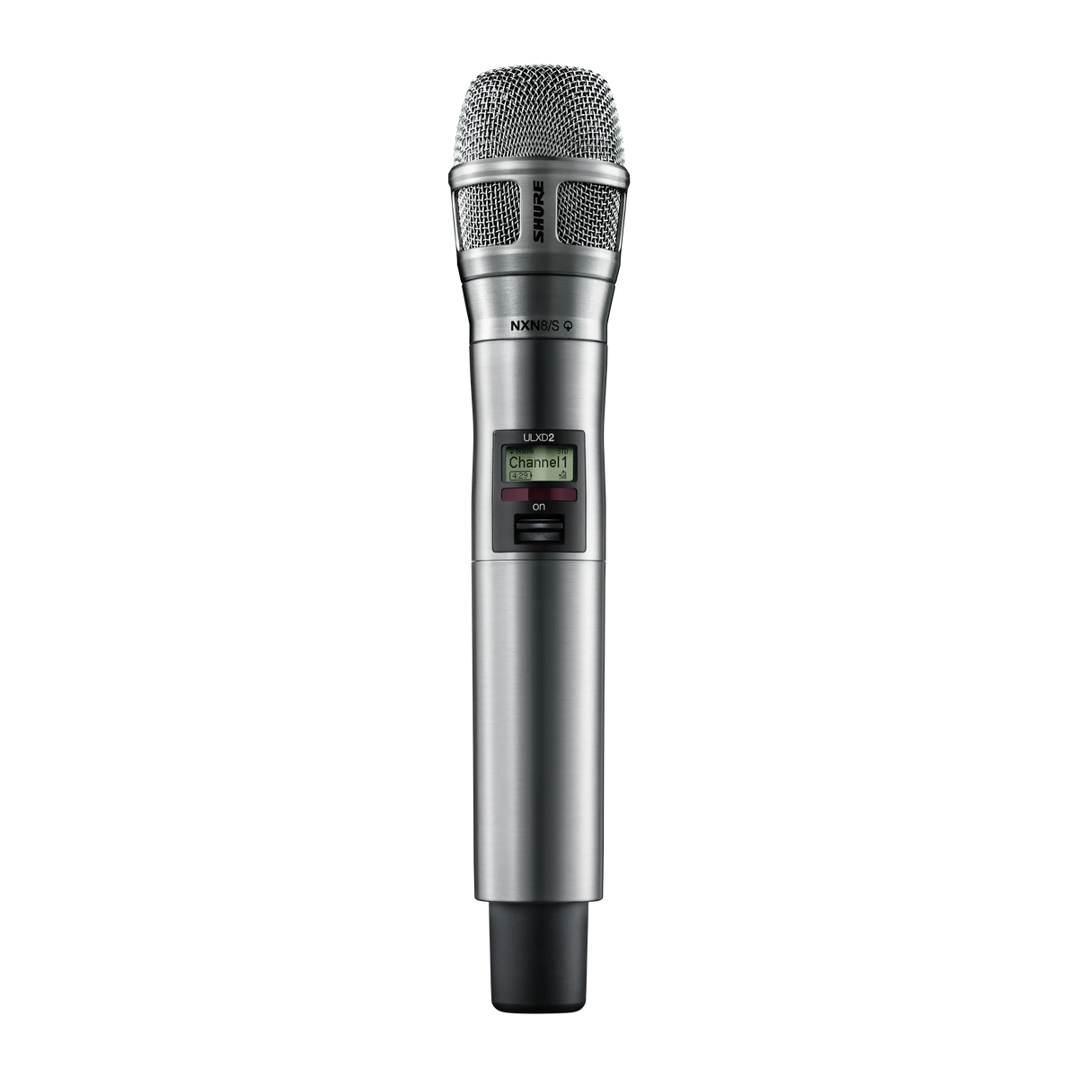 Shure Digital Handheld Transmitter with Nexadyne 8/S Capsule, Nickel
Finish, Frequency Band Version: H50 (534-598 MHz),