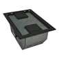 3" deep back box with 2, 1 gang plates - Gray Trim