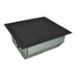 4.5" deep back box with 4, 2 gang plates - Black Trim