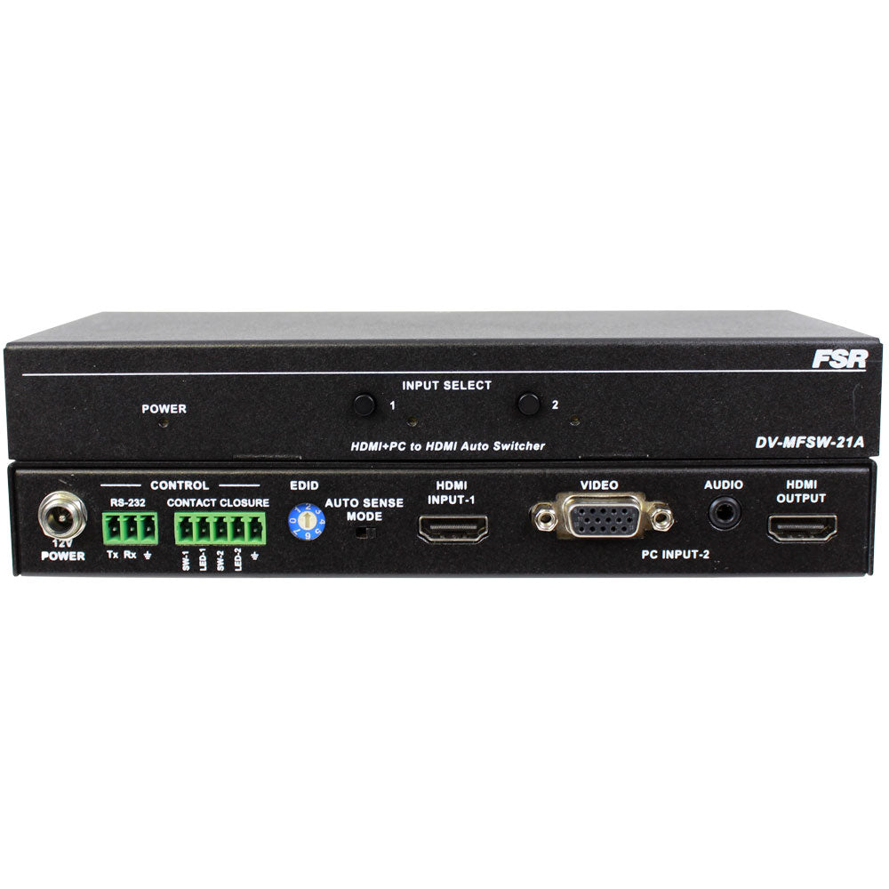 2x1 VGA & Audio to HDMI Switcher with CEC support