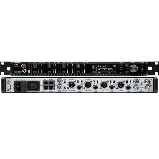 Shure Four-Channel Digital Wireless Receiver, C (750-960 MHz), ADX DC power
module - TAA Compliant - AD4Q-DCTA=-C