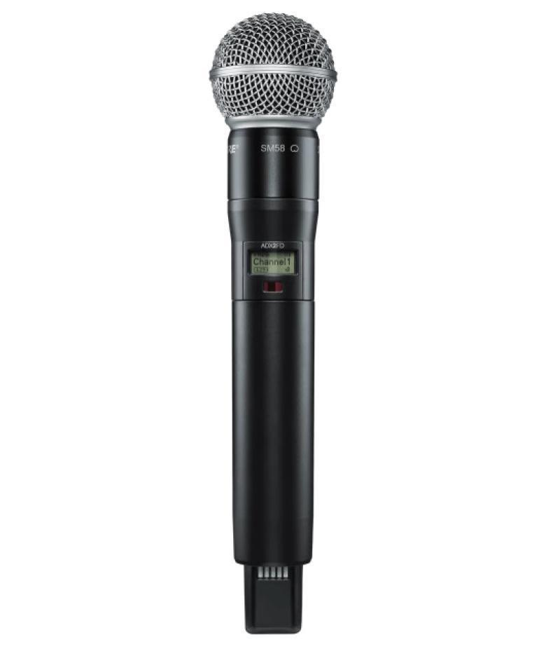 Shure Handheld Transmitter, Frequency Band Version: G57 (470-608 MHz), G57+
(470-608, 614-616 MHz) - TAA Compliant - ADX