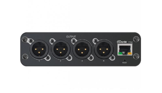 Shure 4CH MIC/LINE OUT-DNTE, 1/3RU, XLR TAA - ANI4OUT-XLR-TA