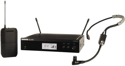 Shure Wireless System, Frequency Band Version: J11 (596-616 MHz), Power
supply included - BLX14R/SM35-J11