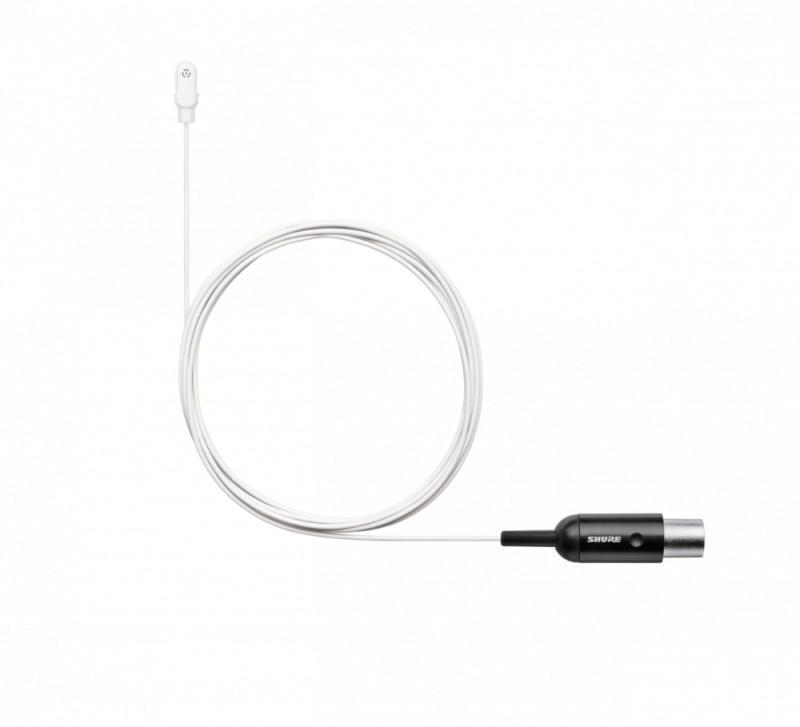 Shure DuraPlex Omnidirectional Lavalier Mic, MTQG Connector (White) -
DL4W/O-MTQG-A