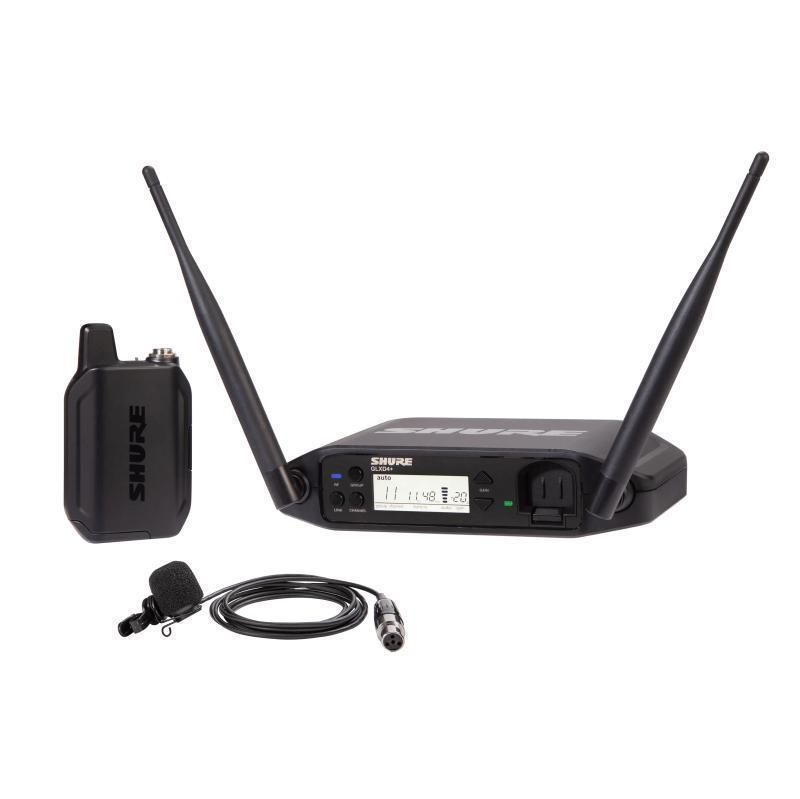 Shure GLX-D+ Dual Band Wireless Presenter System with WL185M Lavalier
Microphone - GLXD14+/85M-Z3