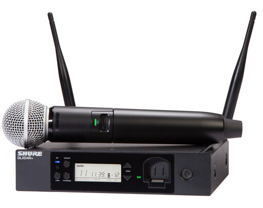 Digital Wireless Rack System with SM58® Vocal Microphone - Frequency Band:
Z3 (2.4, 5.8 GHz) - GLXD24R+/SM58-Z3