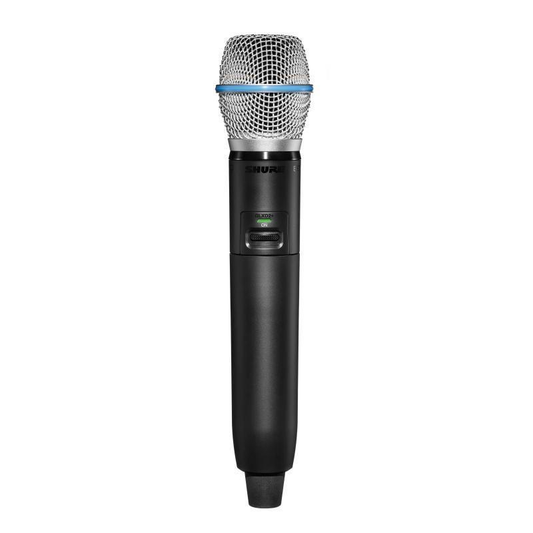 Digital Wireless Dual Band Handheld Transmitter with BETA®87A Vocal
Microphone - Frequency Band: Z3 (2.4, 5.8 GHz) - GLX
