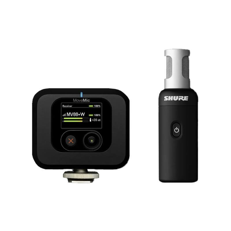 Shure Wireless Stereo Mic, Camera Receiver - MV88+W-KIT-Z7