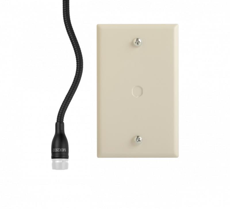 No Cartridge - Black Mini-Condenser for Overhead Miking, 30' Unterminated
Cable, Plate Mount Preamp with Screw Terminals