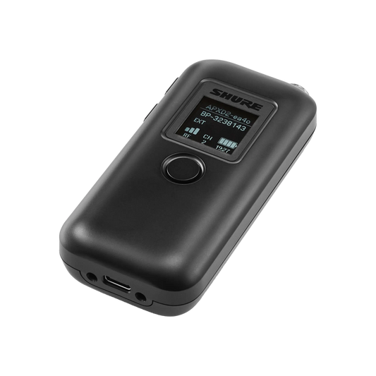 Shure Bodypack Transmitter with Integrated Omnidirectional Microphone
(includes SB906 battery), TAA - MXW1XTA/O=-Z10