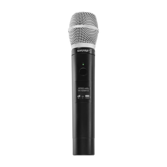 Handheld Transmitter with SM86 Cardioid Condenser Microphone (includes
SB908 battery) - Frequency Band: Z10 (1920-1930 M