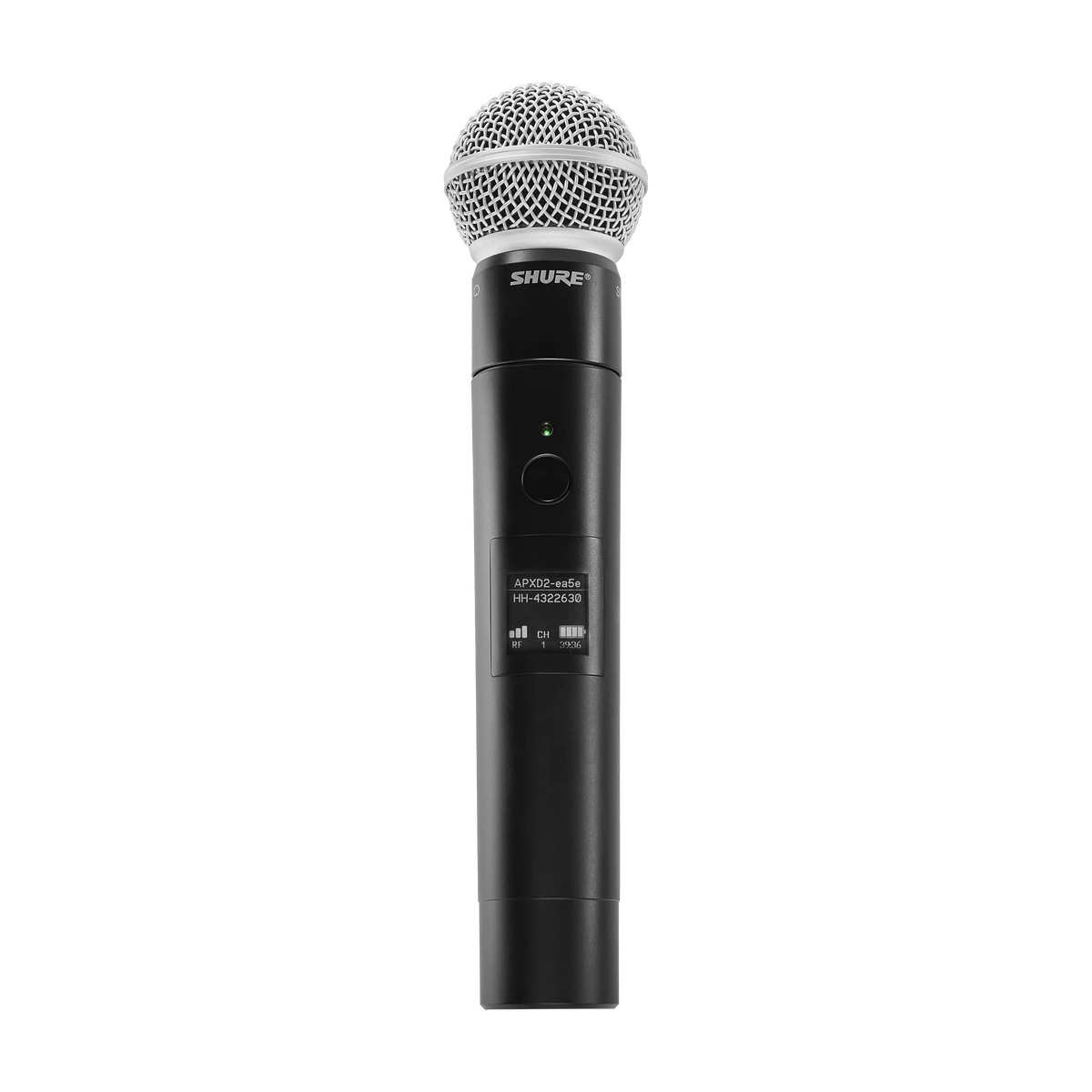 Shure Handheld Transmitter with SM58® Cardioid Dynamic Microphone (includes
SB908 battery), Z10 (1920-1930 MHz), TAA - M