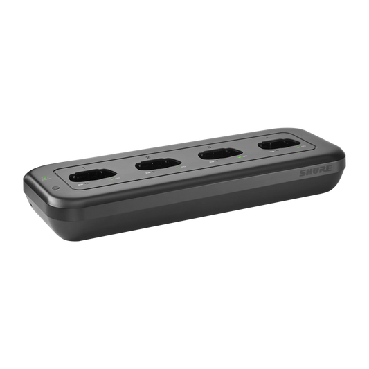 Shure Networked Charging Station, 4 Bay, TAA - MXWNDX4TA