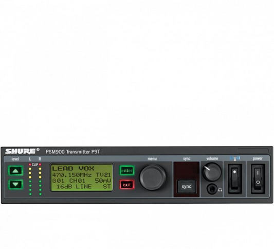 PSM Wireless Transmitter, Frequency band version: G7 (506-542 MHz), Power
supply included - P9T=-G7
