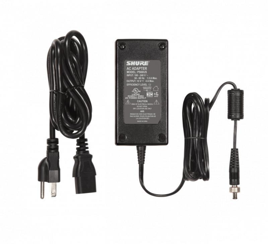 Shure 15V DC in-line power supply for several Shure products, US Power
Supply included - PS60US