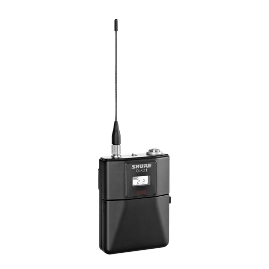 Shure Bodypack Transmitter, Frequency Band Version: G50 (470-534 MHz), TAA
Compliant - QLXD1TA=-G50