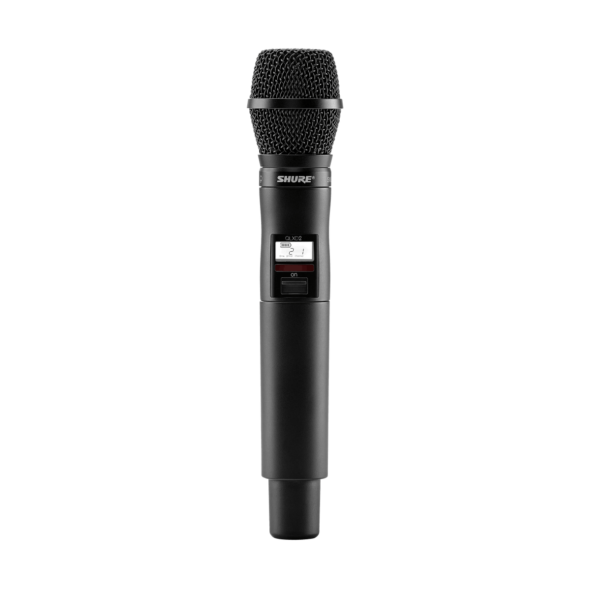 Shure Handheld Transmitter with SM87 Microphone, Frequency Band Version:
J50A (572-616 MHz), TAA Compliant -QLXD2TA/SM87
