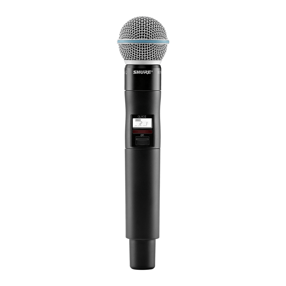 Shure Handheld Transmitter with Beta®58A Microphone, Frequency Band
Version: V50 (174-216 MHz), TAA Compliant - QLXD2TA/