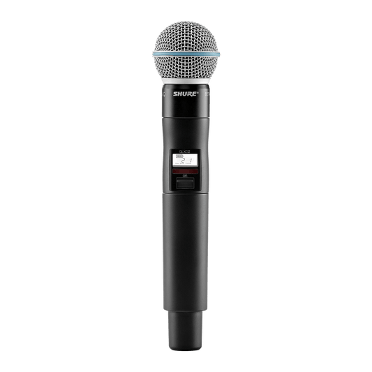 Shure Handheld Transmitter with Beta®58A Microphone, Frequency Band
Version: H50 (534-598 MHz). TAA Compliant - QLXD2TA/