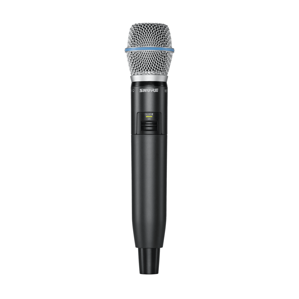 Shure Handheld Transmitter with Beta 87A Microphone, Frequency Band
Version: V50 (174-216 MHz), TAA Compliant -QLXD2TA/B