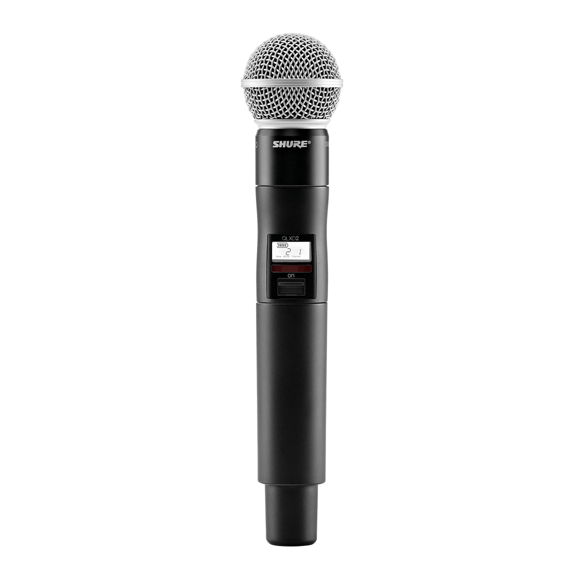 Shure Handheld Transmitter with SM58 Capsule, Frequency Band Version: G50
(470-534 MHz), TAA Compliant - QLXD2TA/SM58=-G