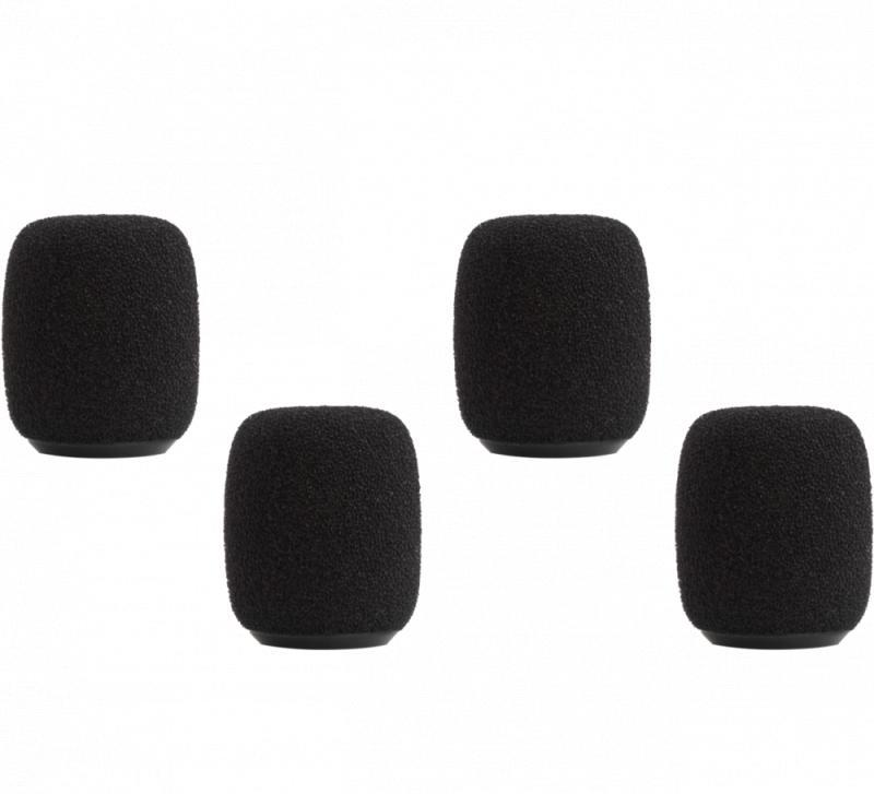 Shure Black Snap-Fit Foam Windscreens for MX183, MX184, MX185, BETA 98,
WH30, WL183, WL184, WL185 (Contains Four) - RK18