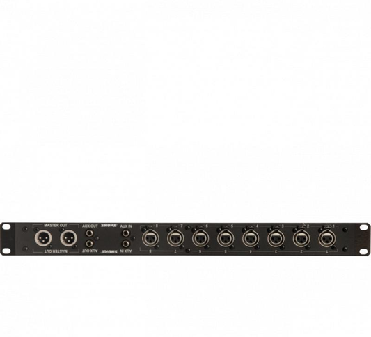 XLR connector kit connects XLR and phonograph pin connectors to SCM810 and
SCM800 Microphone Mixers. - RKC800