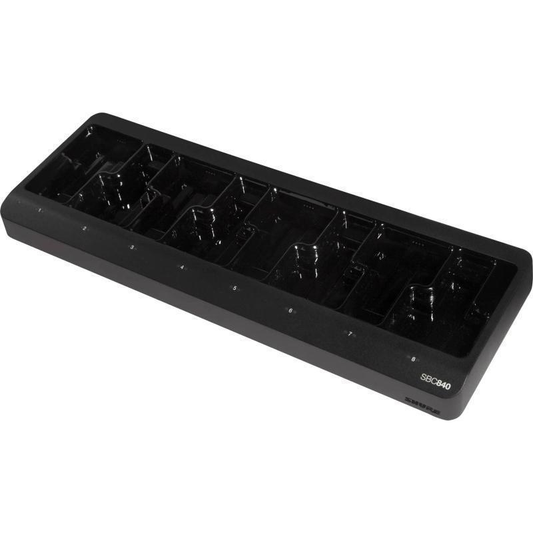 Shure 8-bay, networked battery-only tray charger for SB910 and SB920 TAA
Compliant - SBC840-US-TA