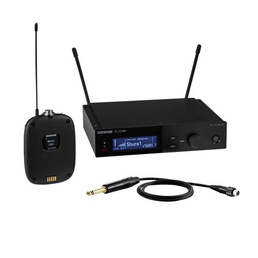 Shure SLX-D+ Digital 1-CH Wireless Microphone Sys, includes 1 SLXD4+
receiver with Bluetooth remote monitoring and contr