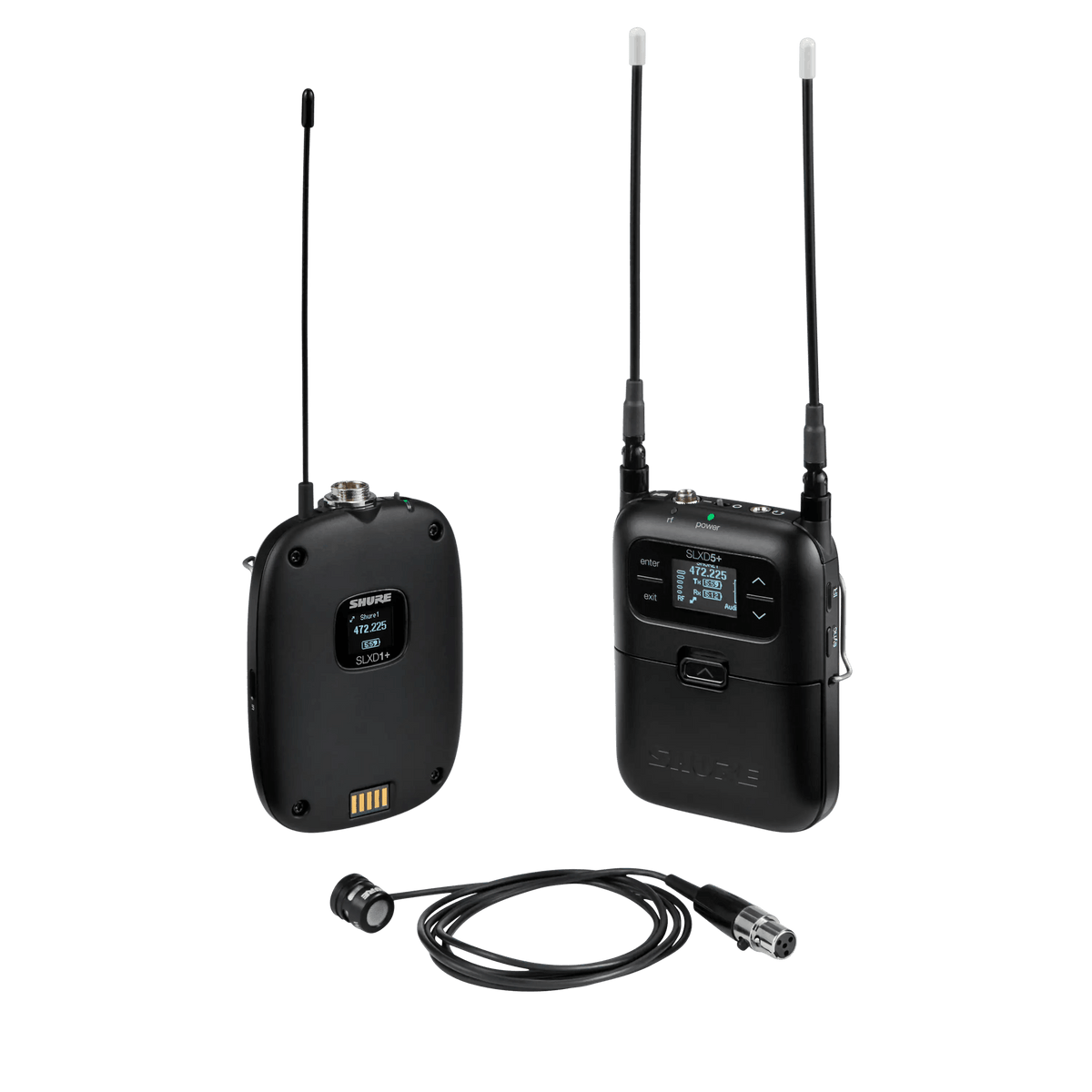 Shure SLXD Portable Digital 1-Channel Wireless System, includes 1 SLXD5+
Portable Receiver for camera and audio bag, Blu