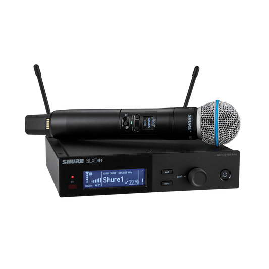 Shure SLX-D+ Digital 1-Channel Wireless Microphone System, includes 1
SLXD4+ Receiver with Bluetooth remote monitoring a