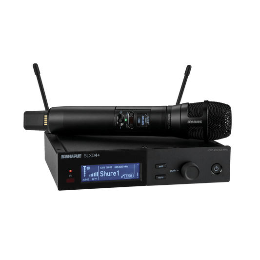 SLX-D+ Digital 1-Channel Wireless Microphone System, includes 1 SLXD4+
Receiver with Bluetooth remote monitoring and con