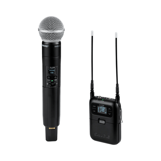 Shure SLXD Portable Digital 1-Channel Wireless System, includes 1 SLXD5+
Portable Receiver for camera and audio bag, Blu