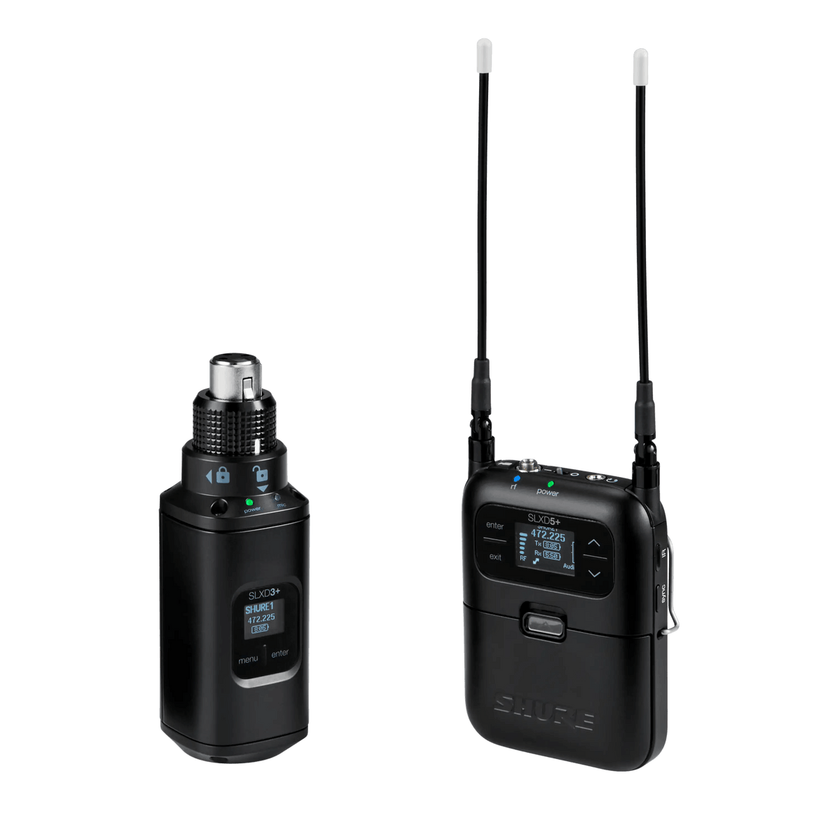 Shure SLXD Portable Digital 1-CH Wireless System, includes 1 SLXD5+
Portable Receiver for camera and audio bag, Bluetoot