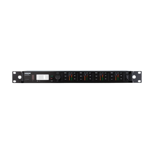 Shure Quad-Channel Digital Wireless Receiver, frequency band G57 (470-608
MHz), TAA Compliant - ULXD4QTA=-G57