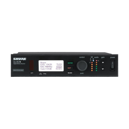 Frequency Band Version: J50A (572 - 616 MHz) - ULXD4=-J50A