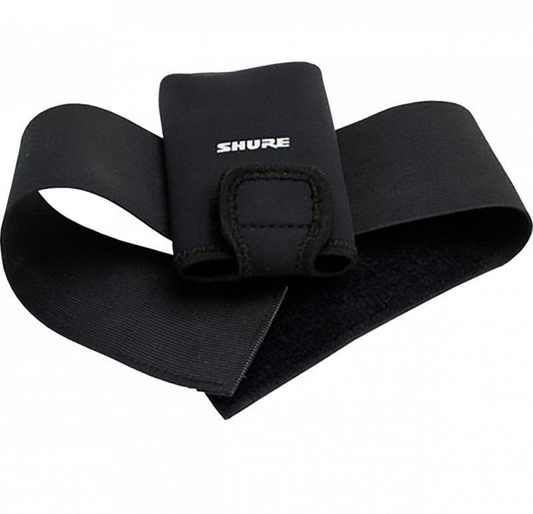 Black Lycra fiber pouch for the UR1 bodypack transmitter - WA580B