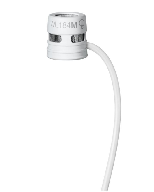 Shure WL184m Lavalier, White with LEMO Connector - WL184MW/S-LM3