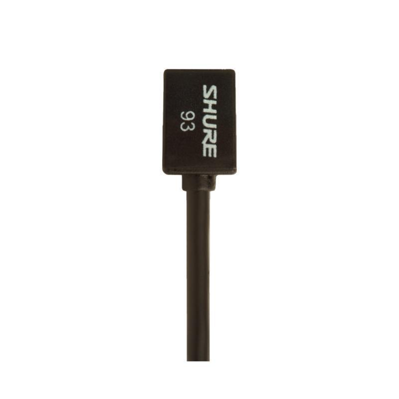 Shure Omnidirectional Condenser Miniature-Lavalier Microphone–Black - WL93
