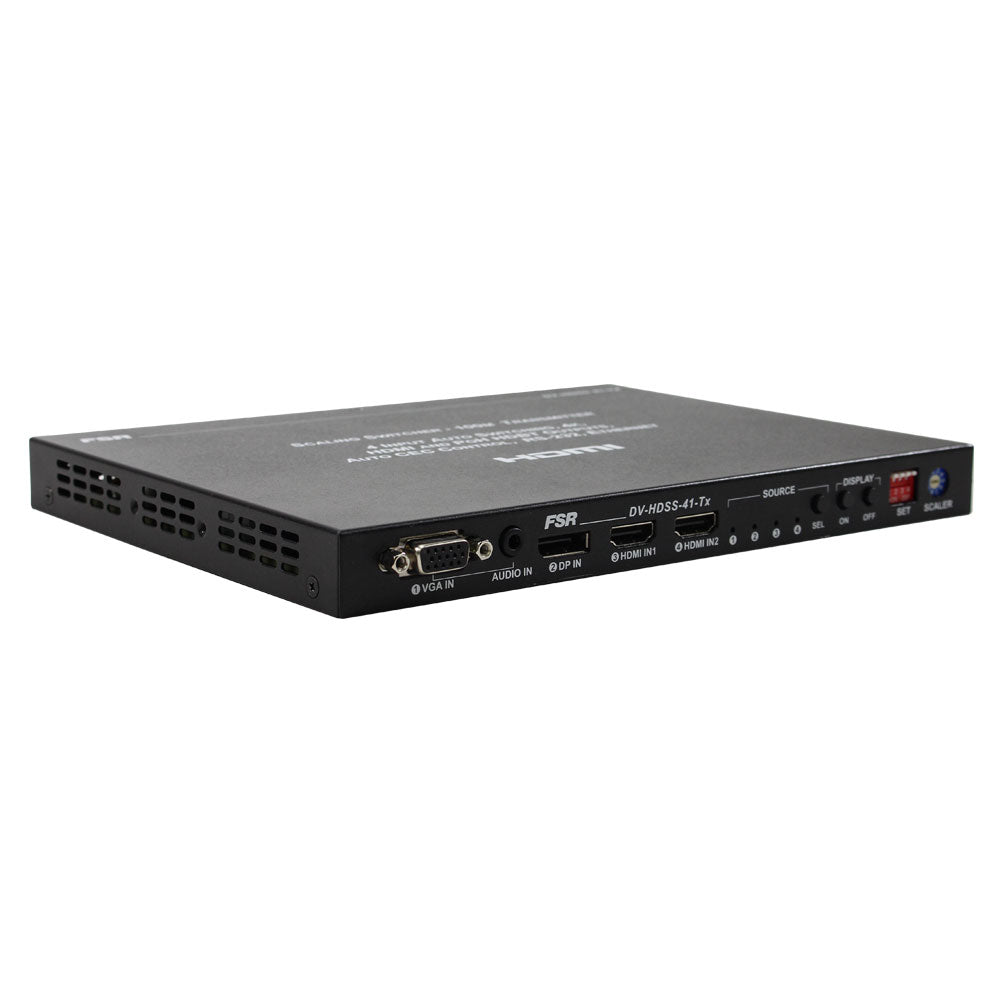Four Input and Two Output Scaling Auto Switcher with HDBT