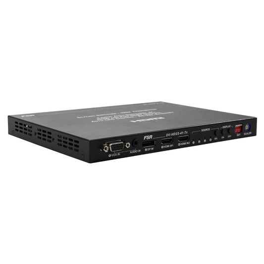Four Input and Two Output Scaling Auto Switcher with HDBT