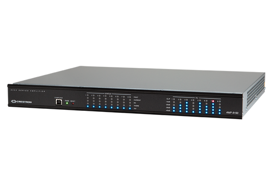 8-Channel Power Amplifier, 150W/Ch., 4/8 Ohm or 100V, International, 220-240V