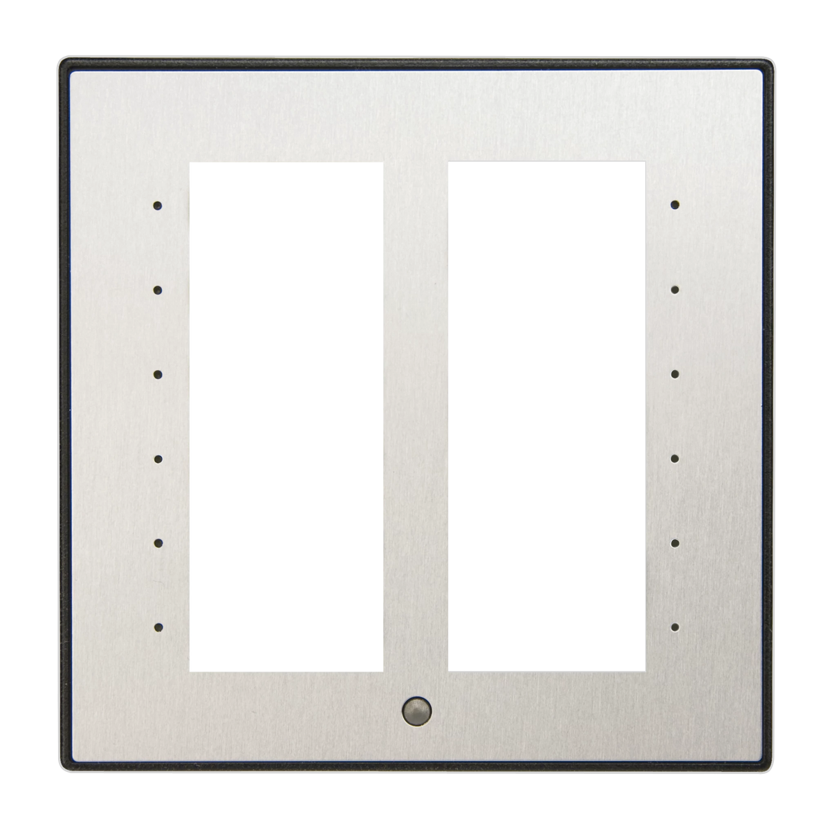 Architectural Faceplate for Cameo® International Keypad, Black Textured w/Stainless Steel Inlay