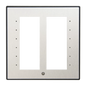Architectural Faceplate for Cameo® International Keypad, Black Textured w/Stainless Steel Inlay